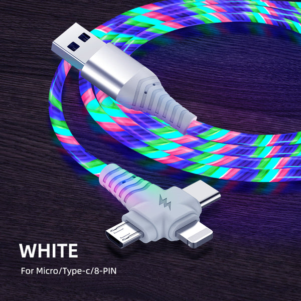 3in1 Flow Luminous Lighting usb cable for 3 in 1
