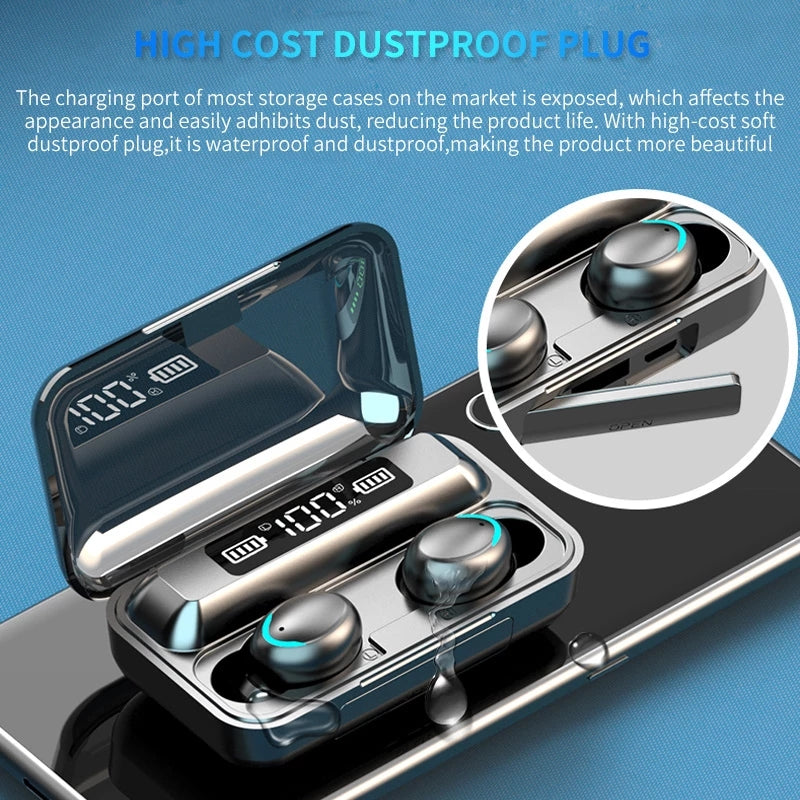 Bluetooth Earphones 2200mAh Charging Box Wireless